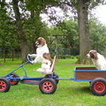 Joly en Milo houden van skelter rijden! 
Een echte Hollandse bezigheid