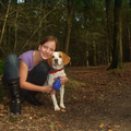 Dit ben ik, samen met Pukkie.
Gezellig in het bos !