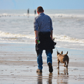 Vorig jaar met een groepje mensen die ook honden hebben net als ik lekker naar het strand geweest...